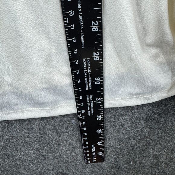 Torrid Studio Crepe Blouse Women's 4 Ivory Lace Babydoll Crew Neck Yoke - Picture 6 of 8